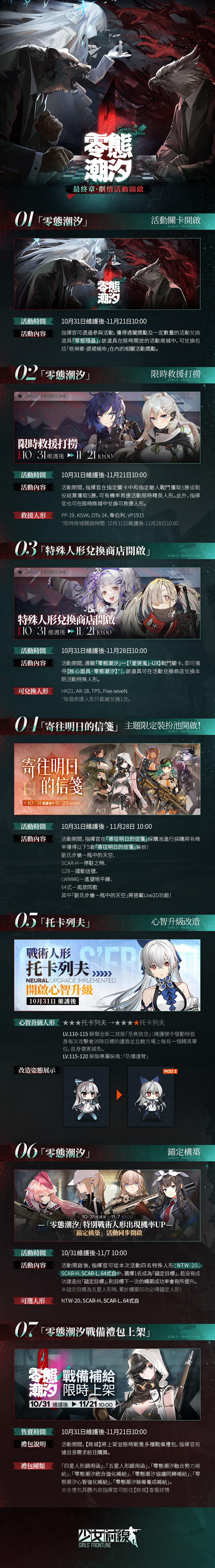 【情報】10月31日更新內容一覽